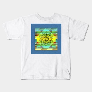 Zentangle over Stripes Kids T-Shirt